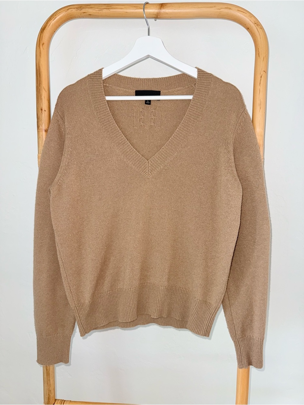 Nili Lotan Cashmere Sweater L Camel Brown